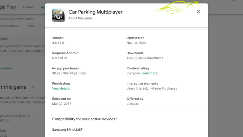 Car Parking Multiplayer developer
